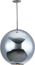 ET2 Quad LED 3-Tier Pendant Light Bronze Finish Glass Shade 15W Max ELV Dimmable Chrome