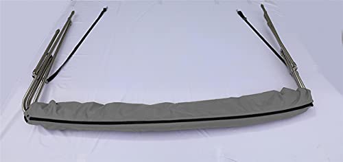 SBU Light Grey Stainless Steel 3-Bow Bimini Top for Yamaha Exciter 135 SE (1998-1999)