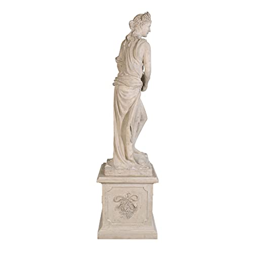 Design Toscano Autumn Fall Woman of Four Seasons Garden Statue Set Ancient Ivory