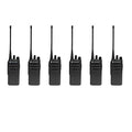 Motorola Solutions 6 Pack CP100D Analog UHF Two Way Radio 16 Channel 4 Watt Black