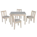 IC INTERNATIONAL CONCEPTS Table with 4 San Remo Juvenile Chairs Unfinished