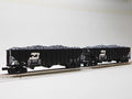 Lionel Burlington Northern 100 TON Hopper 2 Pack O Gauge Black