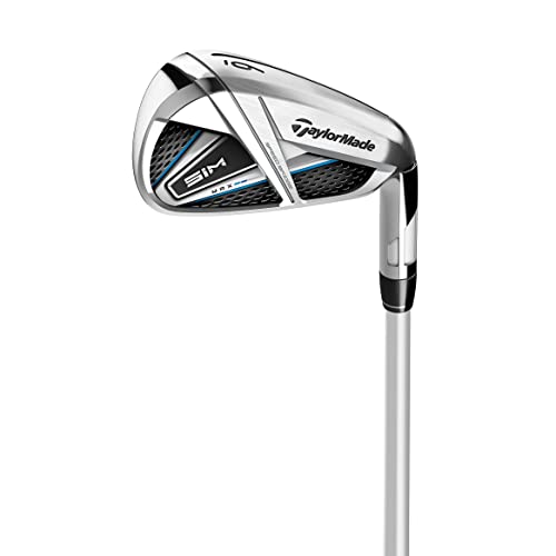 TaylorMade SIM MAX Irons Graphite Shaft Fujikura Ventus Blue 5-PW AW Right Hand Senior Flex Titanium Black Blue