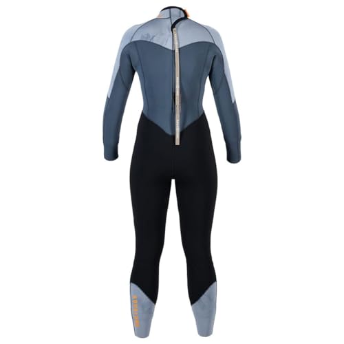 Aqua Lung Aquaflex 5mm Wetsuit Women Medium Gray Orange