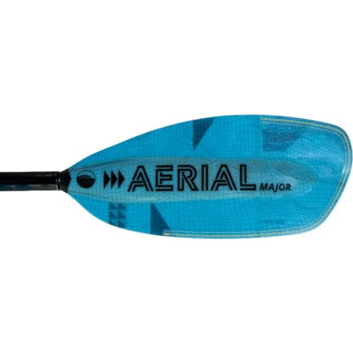 AQUA BOUND Fiberglass Bent Shaft Kayak Paddle 1-Piece Blue 197cm