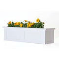 Generic 48 Inch XL Hampton Cleat Mount Window Box White