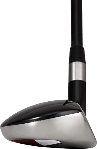 Majek Senior Ladies Golf Clubs All Hybrid Set 55+ Years Womens Right Handed Lady Full True Hybrid Complete Set Black Crown & Red Accents