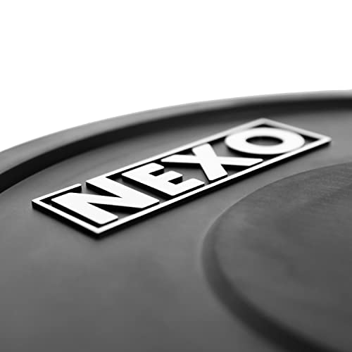 NEXO Fitness Bumper Plate Set - Premium Matte Black Finish - Cross Training Weight Plates