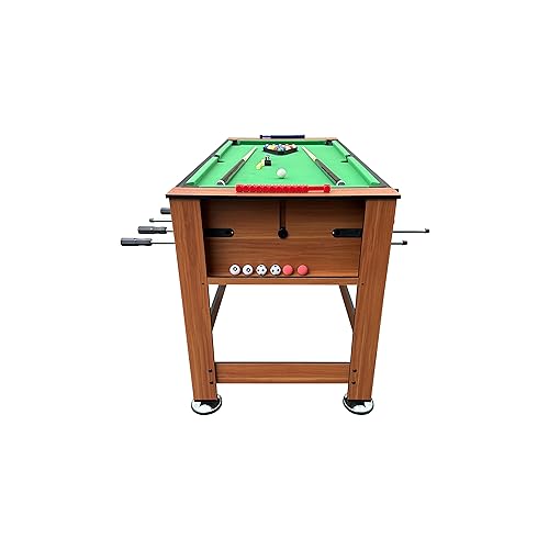 KICK Dyad 55" 2-in-1 Multi Game Table Brown