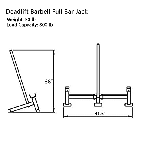VEITEOX FTY Deadlift Barbell Full Bar Jack for Weight Lifting