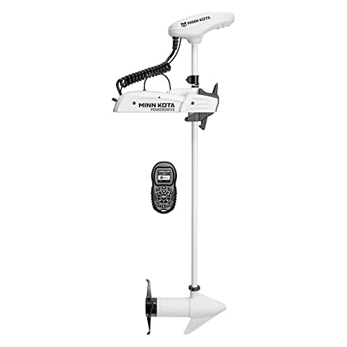 Minn Kota Riptide PowerDrive i-Pilot Saltwater Bow-Mount Trolling Motor 55 lb 48-Inch Shaft White