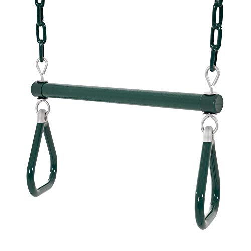 Lifetime Metal Swing Set for Kids Outdoor Heavy Duty Playset Green/Tan