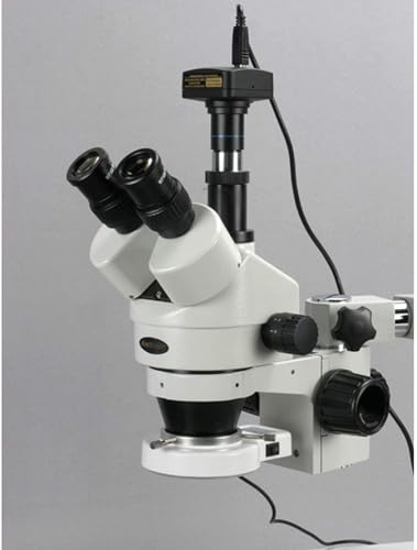AmScope Digital Trinocular Stereo Zoom Microscope 7X-90X Magnification Clear
