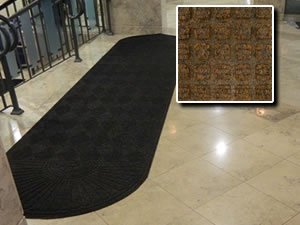 FloorGuard Heavy Duty All Purpose Entrance Mat Diamond 6' x 18' Brown