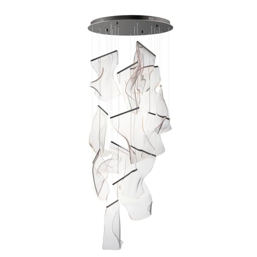 ET2 Rinkle 490W 14 LED Pendant Light Brushed Gunmetal 15.75" Tall x 27.5" Wide