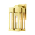 Bailey Street Home Art Deco Outdoor Wall Lantern Brass 6.5" x 13.25
