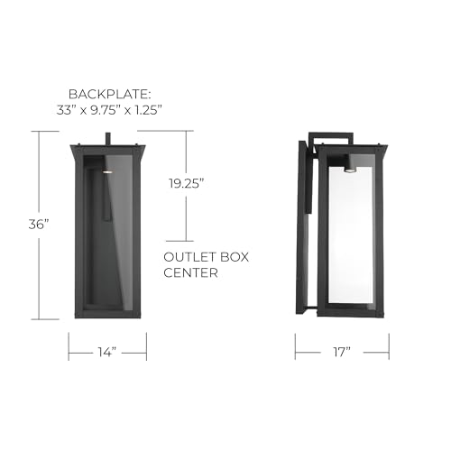 Capital Lighting Fixture Company Hunt Urban/Industrial Outdoor Wall Sconce Black