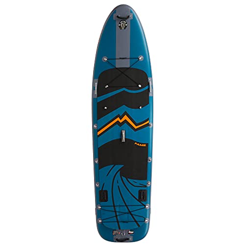 Hala Fame Inflatable Stand-Up Paddle Board (SUP) Blue/Orange 11ft 3 Inch