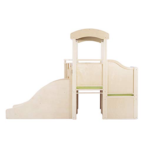 Guidecraft City Toddler Loft Wooden Climber Activity Center White Natural