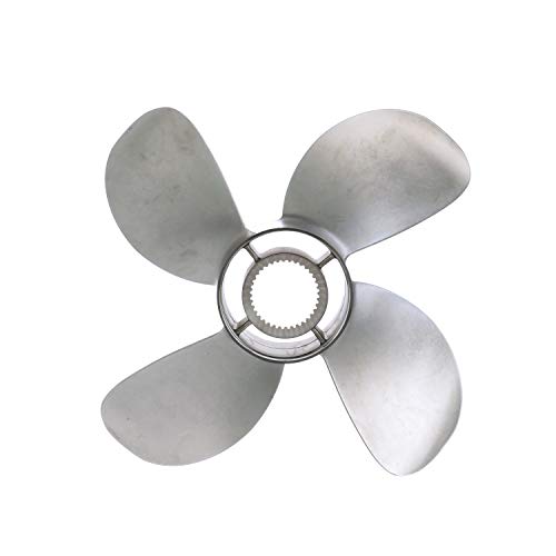 Quicksilver Bravo Three 16" Diameter x 20" Pitch 4-Blade Stainless Steel Propeller Left Hand Rotation Matte Finish