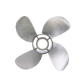 Quicksilver Bravo Three 16" Diameter 4-Blade Stainless Steel Propeller Left Hand Rotation Matte Finish