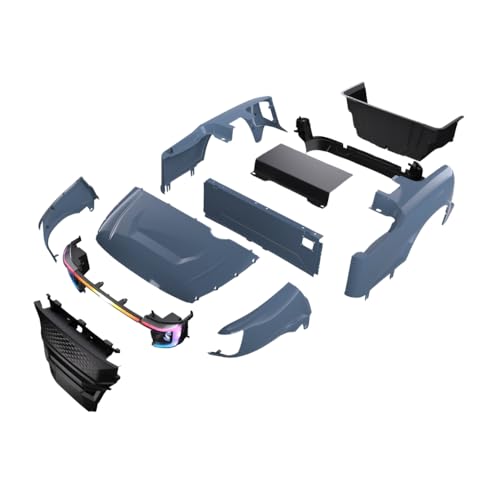 Sourcefy MadJax Apex Body Kit Hyper Gray Metallic for EZGO RXV Golf Cart 2008-2022 with RGB3 Sequencing Colors
