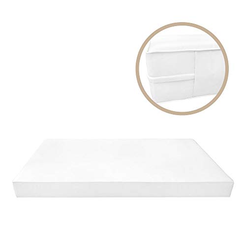 DBM IMPORTS Style3 6PC Outdoor Daybed Mattress Cushion Set Twin-XL White