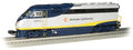 Bachmann EMD F59PHI Locomotive True Blast Plus Sound Amtrak California #2001 O Scale Prototypical Blue & Silver With Yellow Stripe
