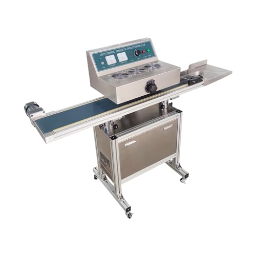 HQHAOTWU Continuous Induction Sealer Aluminum Foil Sealing Machine 220V 1.5KW