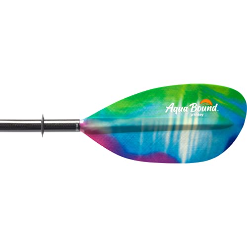 AQUA BOUND Whiskey Fiberglass Bent Shaft 2-Piece Kayak Paddle Northern Lights