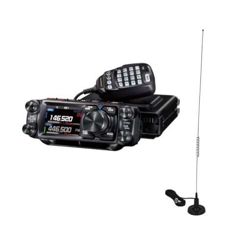 GigaParts Yaesu FTM-500DR 50W VHF/UHF Transceiver with Intellitron MA-1824 Antenna Bundle Black