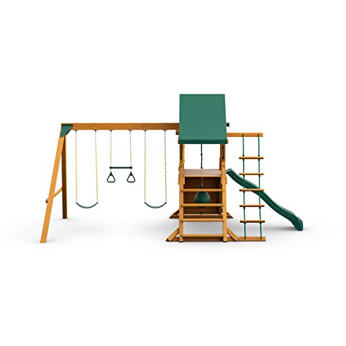 Gorilla Playsets High Point Wood Swing Set Amber