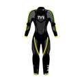 TYR Mens Cat 5 Wetsuit Black/Grn/Yellow