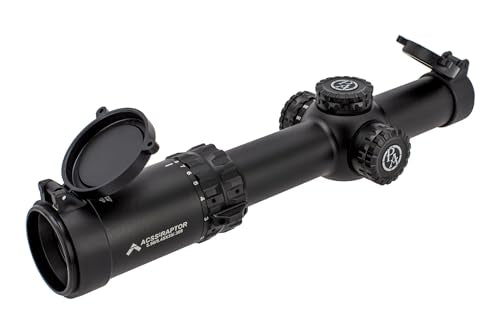 Primary Arms SLX 1-8x24 FFP Rifle Scope with Illuminated ACSS Raptor Reticle and Deluxe Mount Bundle Black