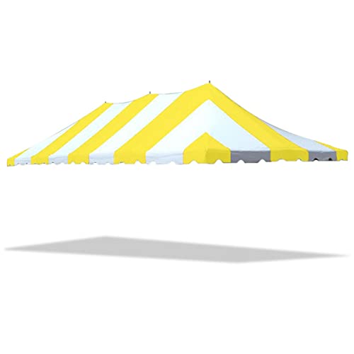 Party Tents Direct 20' x 40' Replacement Weekender Pole Tent Top Yellow