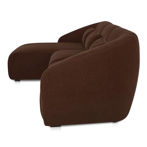 Moe's Home Collection Amelia Lounge Modular Left Sectional Chestnut