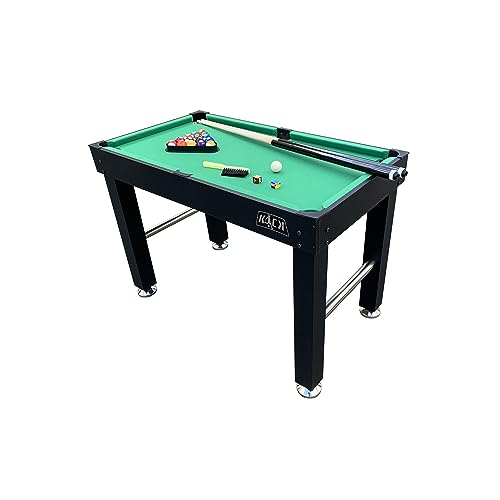 KICK Hexad 48″ 6-in-1 Multi Game Table Black