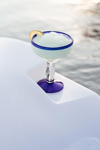 Cool Loungers Pool Chaise Lounge Chairs Set of 2 with Hourglass Side Table and Cup Holder White