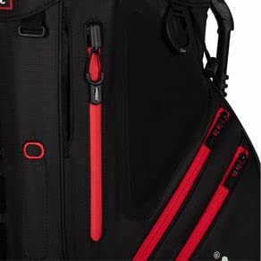 Titleist Hybrid 14 Golf Bag Black/Black/Red