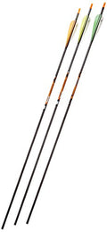 Gold Tip Expedition Hunter 5575/400 Carbon Arrows with 4-Inch Vanes Black (72 Count)