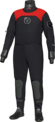 Bare D6 HD Pro Dry Men's Drysuit Red 2X Large