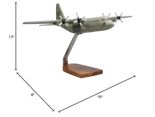 High Flying Models Lockheed C-130H Hercules Large Mahogany Sculpture Gray
