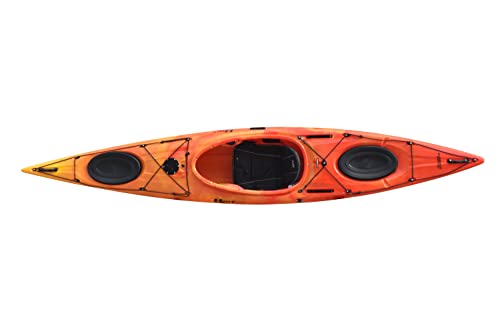 Riot Kayaks Edge 13 Touring Kayak Sunset (Orange/Yellow)
