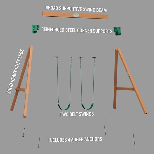 Backyard Discovery Durango All Cedar Swing Set Light Brown