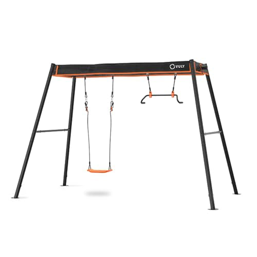 Vuly 360 Pro Max 2 Bay Swing Set Black