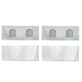TentandTable 15' x 15' Premium Blockout Sidewall Kit for High Peak Canopy Tents White