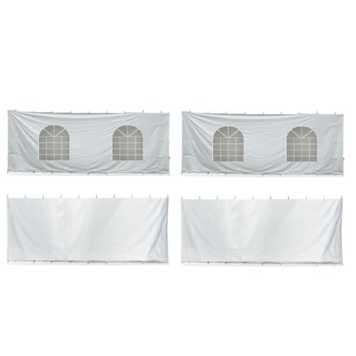TentandTable 15' x 15' Premium Blockout Sidewall Kit for High Peak Canopy Tents White