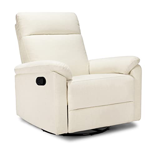 DaVinci Suzy Swivel Recliner Vanilla GREENGUARD Gold CertiPUR-US Certified