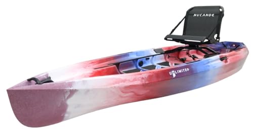 NuCanoe 2022 Unlimited Fishing Kayak with Fusion 360 Seat Thunderstorm