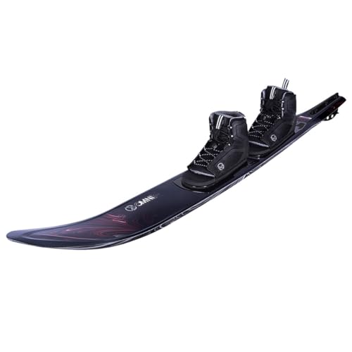 HO Carbon Omni Wide Slalom Waterski 67 W/Double Stance Bindings (10-15) Carbon/Red